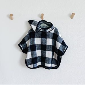 Zara Girls Fleece Hooded Poncho